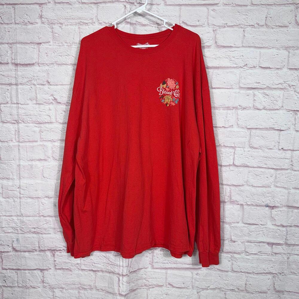 Blessed Girl Long Sleeve T-Shirt - Feeling Thankful Design 3X